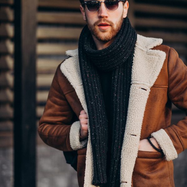 Men's Shearling Lined Coat