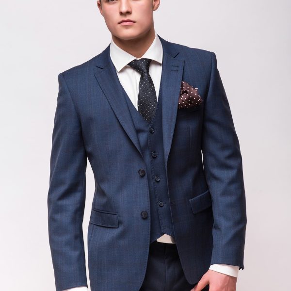 Men's Navy Three-Piece Suit